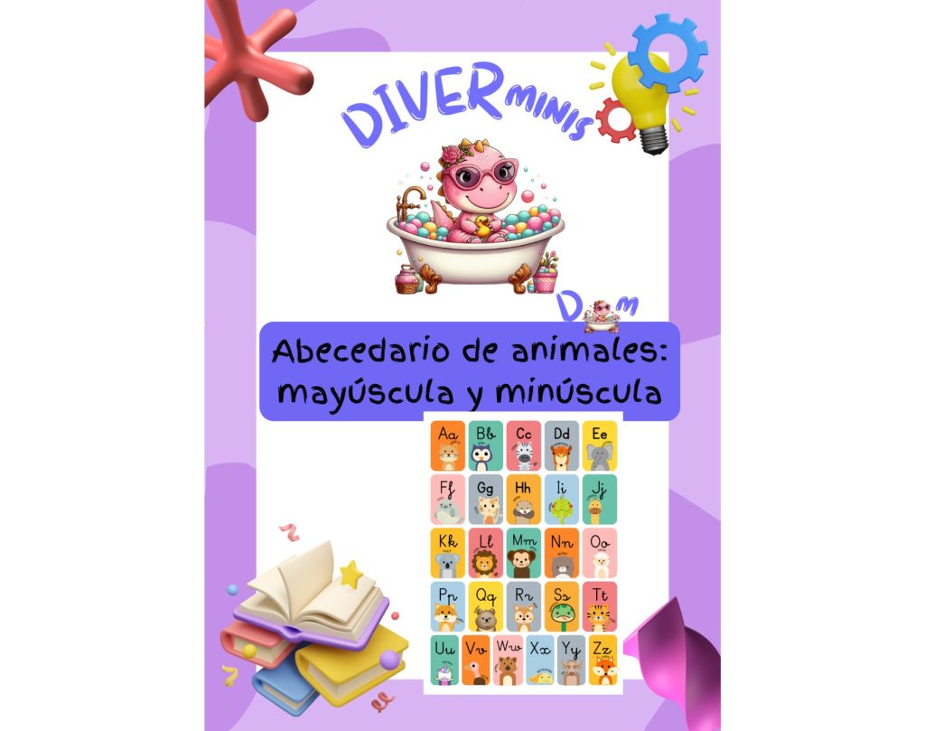 Abecedario de animales: mayúsculas y minúsculas con ilustraciones ...